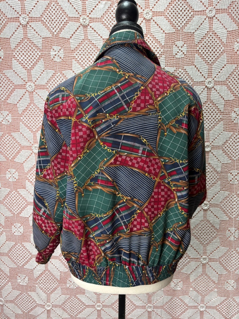 TanJay Petite Printed Jacket | Equestrian Plaid Mix Sz XS - Picture 9 of 13